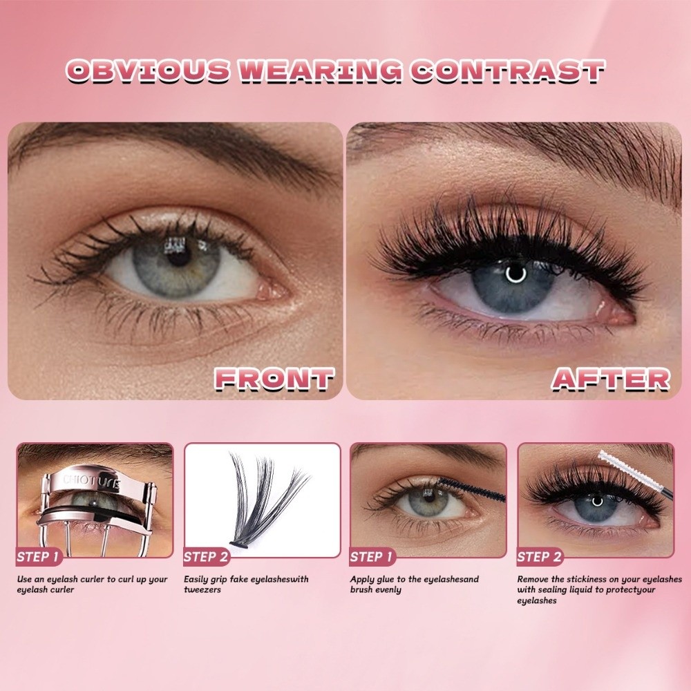 Eyelash Extension Kits - 8-16mm Length False Eyelashes Natural Look