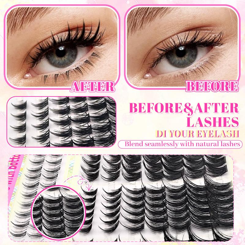 Lashes Eyelash Extension - 1Box Cluster Eyelash Extension 10-16mm Mix