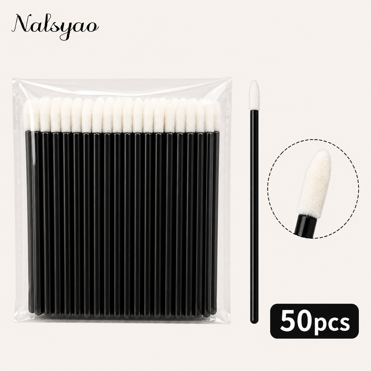 Lashes Eyelash Extension - 50/500PCS Disposable Lip Brush Eyelash Extension