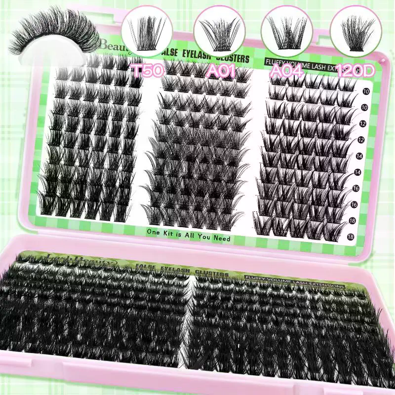 Eyelash Extension Kits - Natural Look False Eyelashes Wispy Style