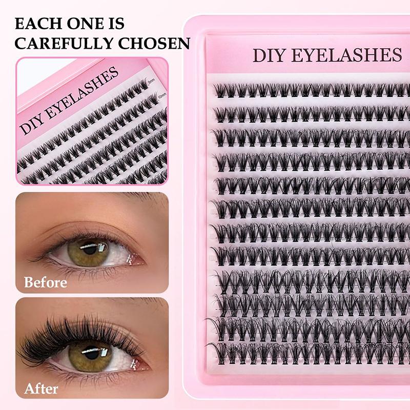 Natural Cluster Feathe-r Lash  - مراجعة Eyelash Extension Kits وسعره
