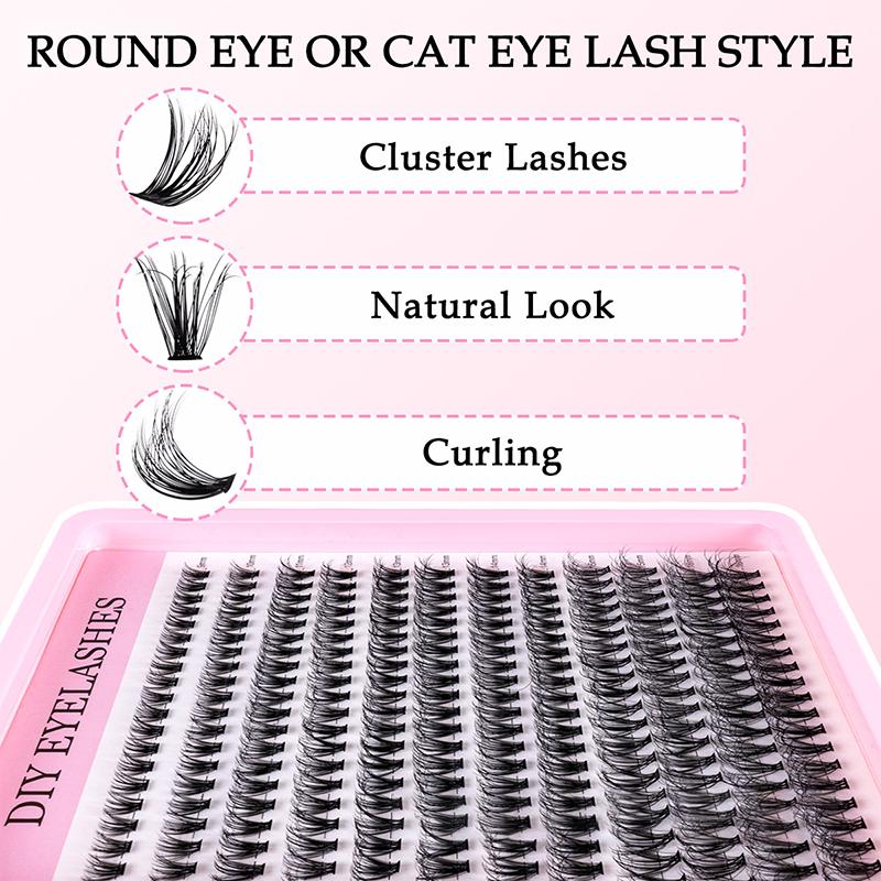 Natural Cluster Feathe-r Lash  - مراجعة Eyelash Extension Kits وسعره