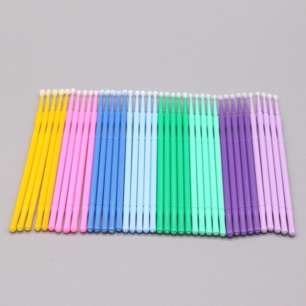 100pcs/lot Micro Brushes Make  - مراجعة Eyelash Extension With Glue وسعره
