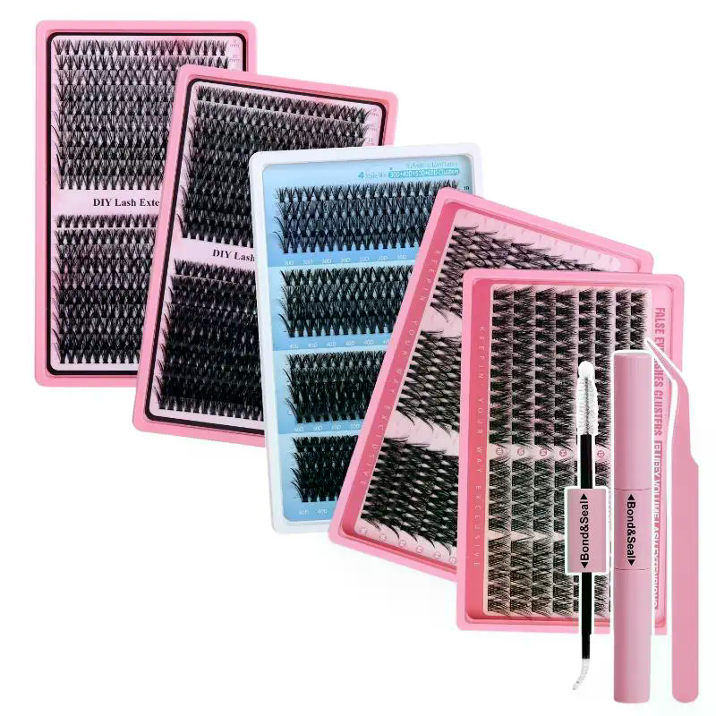 176/300/320/400Pcs Lash Cluste - مراجعة Eyelash Extension Kits وسعره