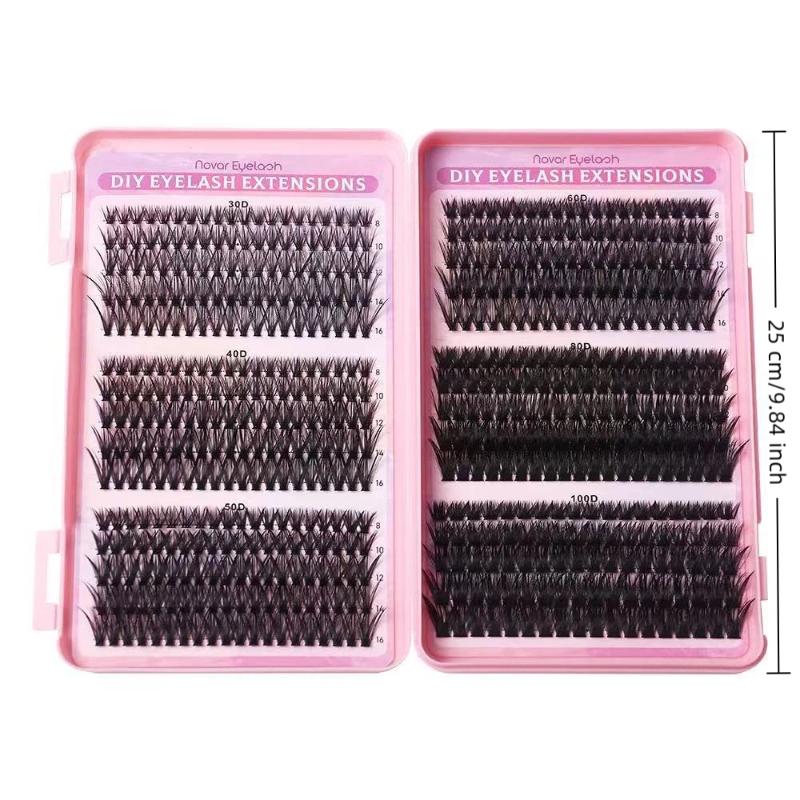 30D 100D Cluster Lashes Natura - مراجعة Eyelash Extension Kits وسعره