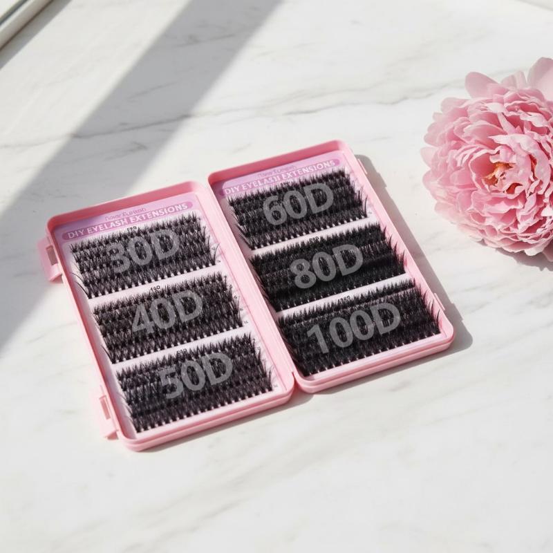 30D 100D Cluster Lashes Natura - مراجعة Eyelash Extension Kits وسعره