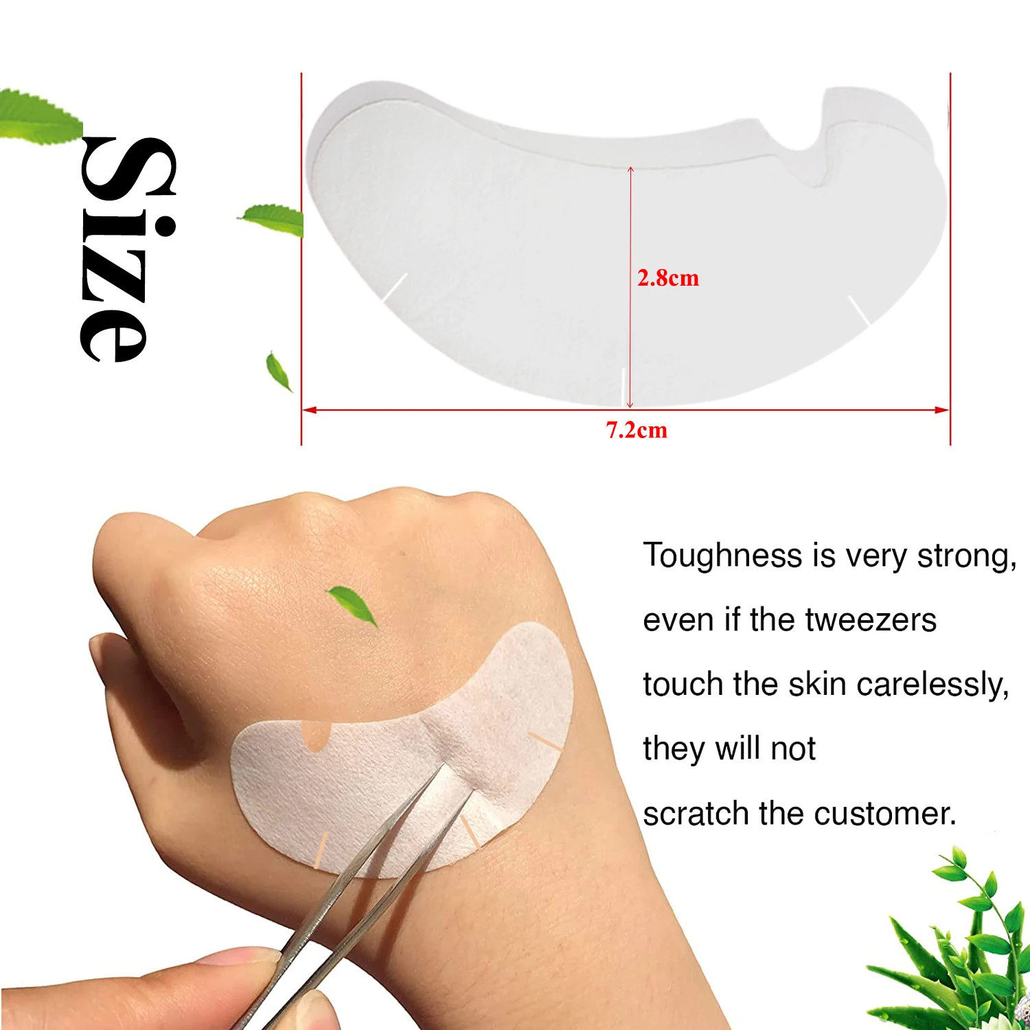 50/100PCS U Shape Eyelash Pads - مراجعة Eyelash Extension Glasses وسعره