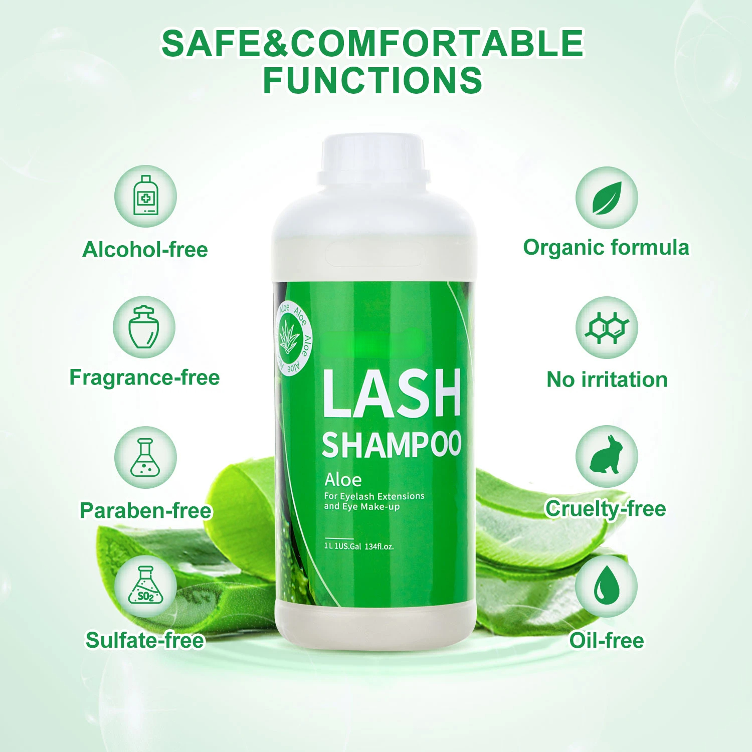 1L Eyelash Cleanser Foam Lash  - مراجعة Eyelash Extension Foam Cleanser وسعره