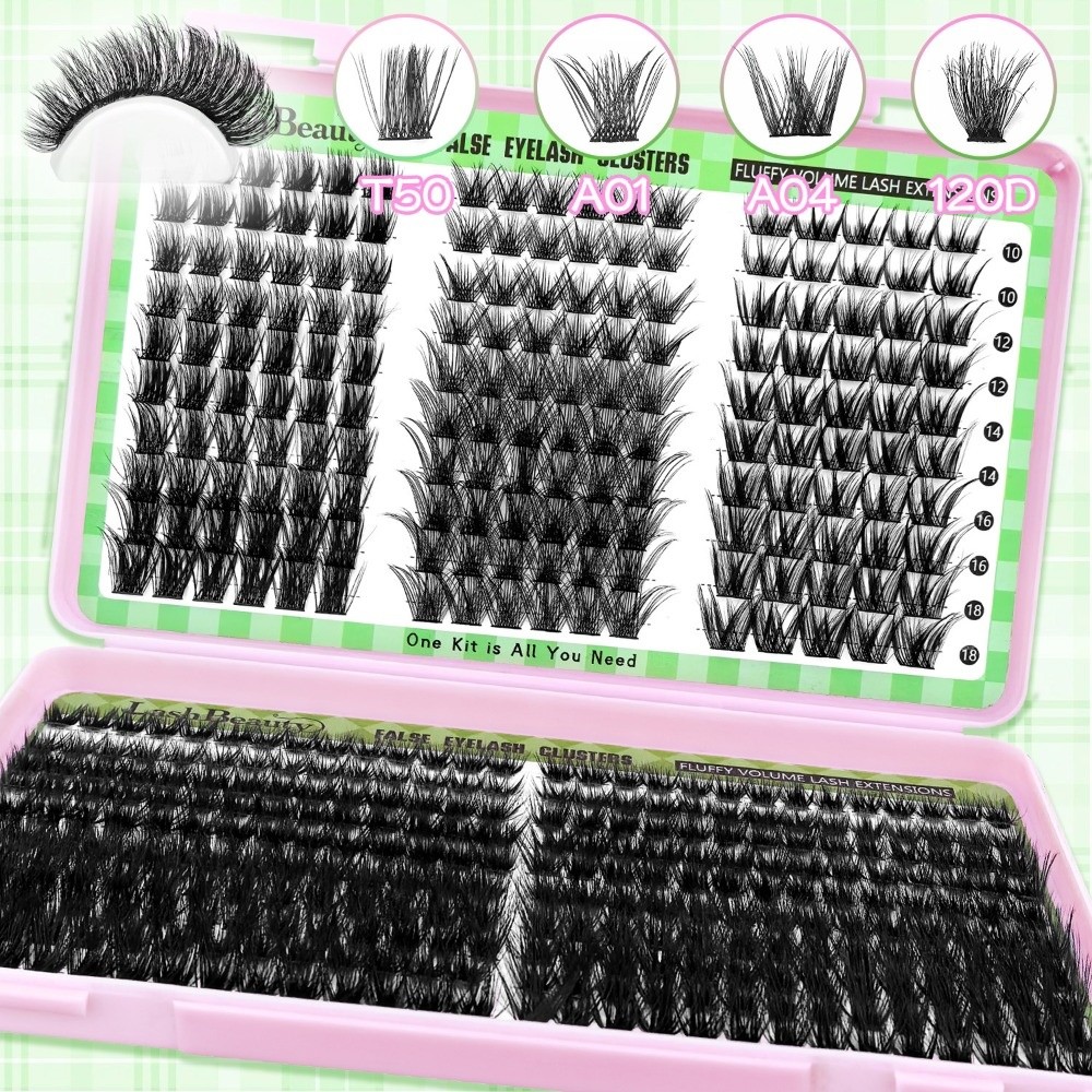 Natural Look False Eyelashes W - مراجعة Eyelash Extension Kits وسعره