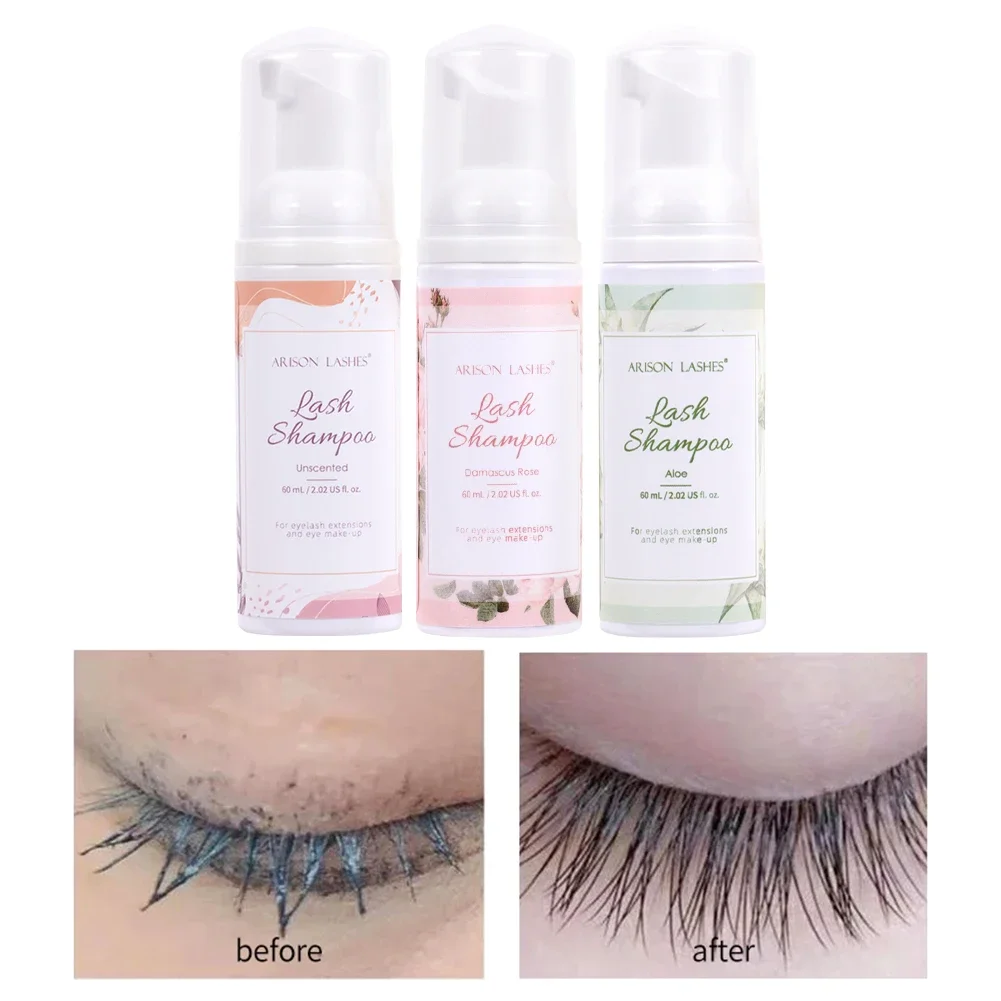 ARISON10 Bottles 60ml Eyelash  - مراجعة Eyelash Extension Foam Cleanser وسعره
