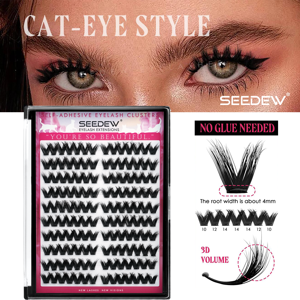 SEEDEW 3D V-shaped Thick False - مراجعة Eyelash Extension With Glue وسعره