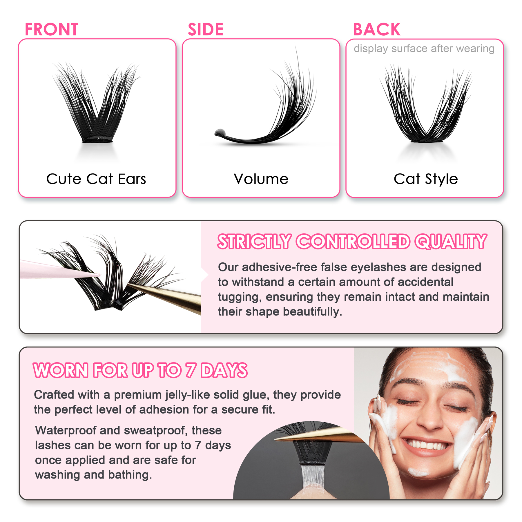 SEEDEW 3D V-shaped Thick False - مراجعة Eyelash Extension With Glue وسعره
