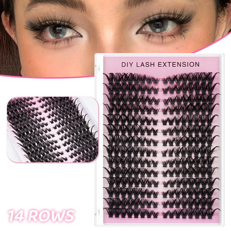 14 Rows Cluster Eyelash Extens - مراجعة Lashes Eyelash Extension وسعره