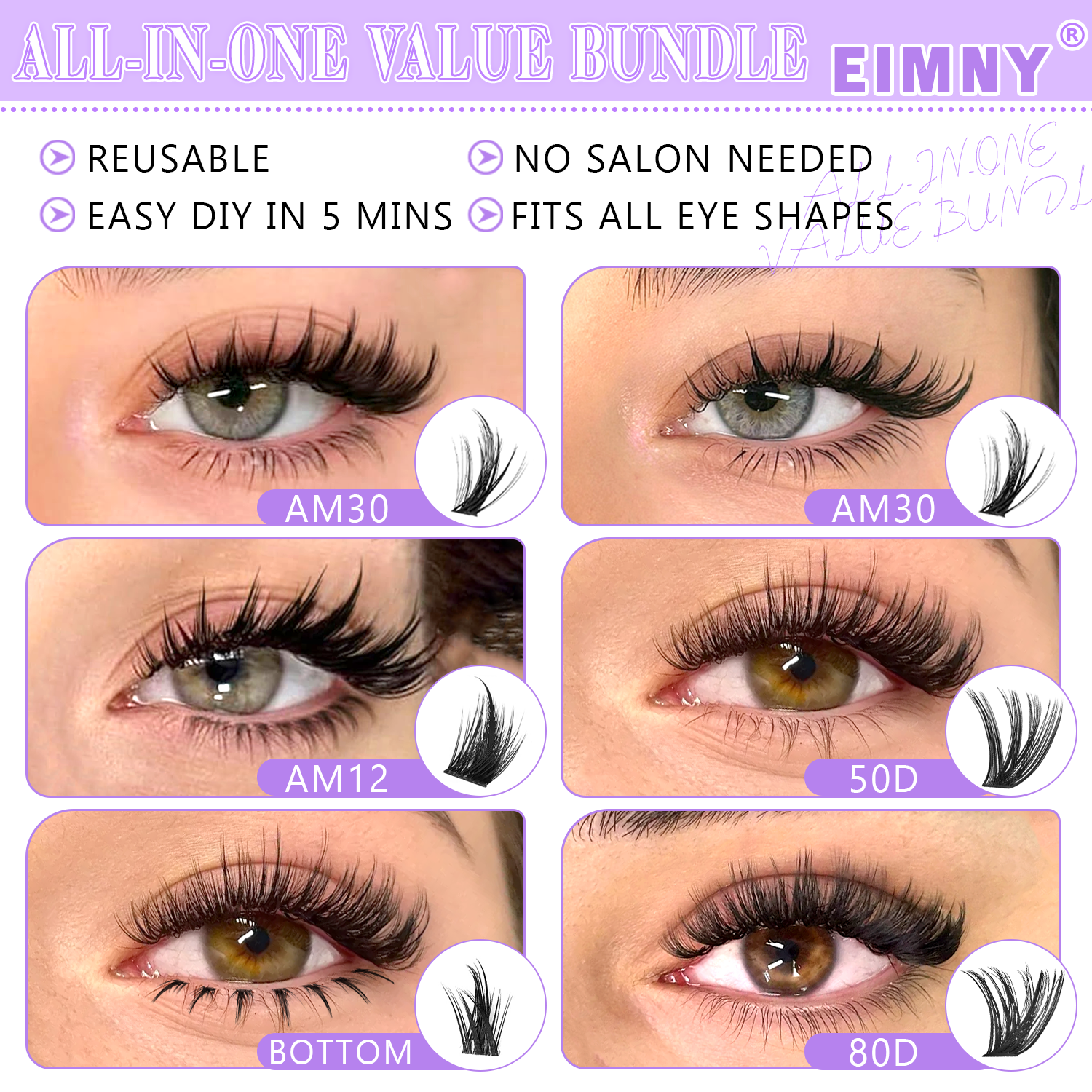EIMMY 814PCS False Eyelash Set - مراجعة Eyelash Extension Kits وسعره