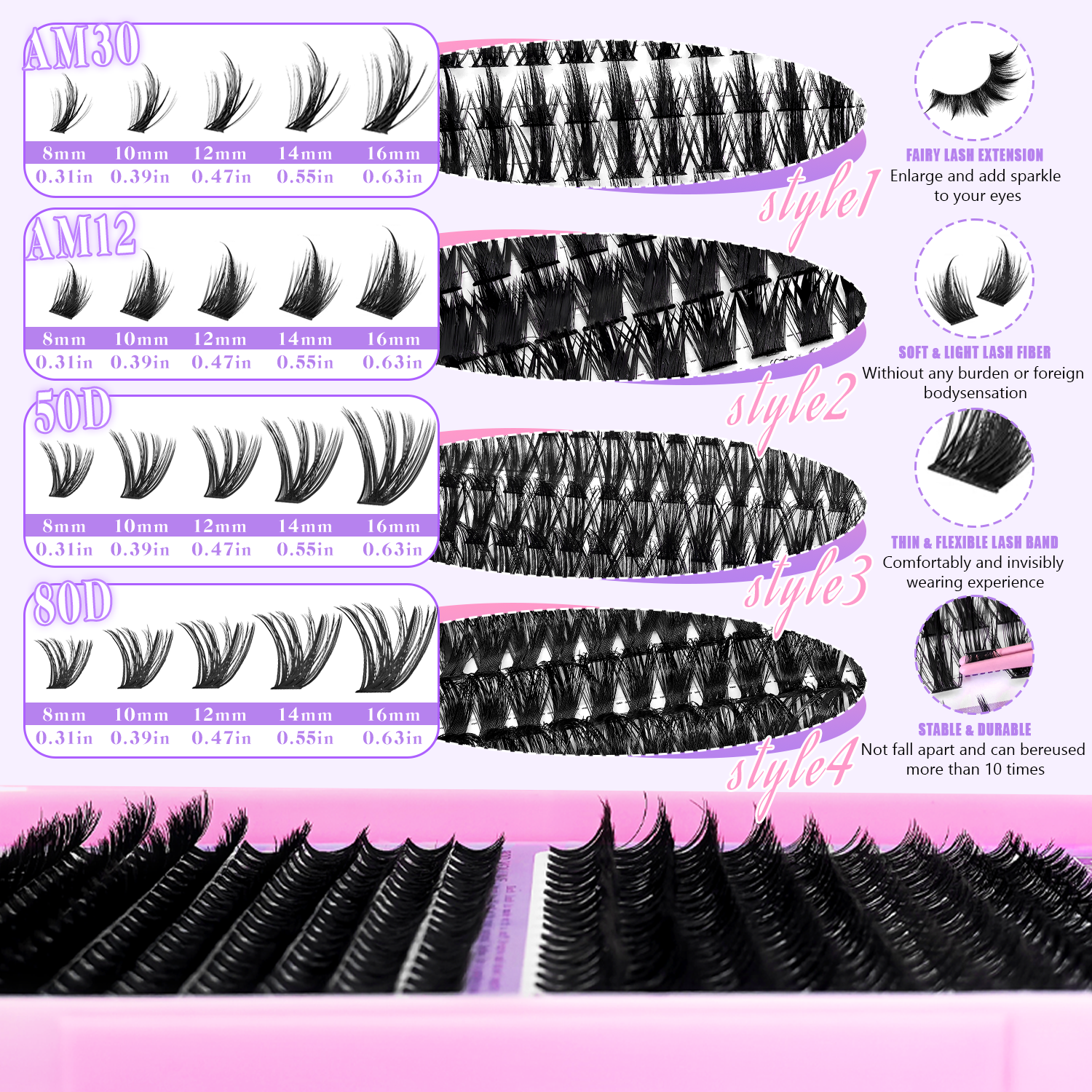 EIMMY 814PCS False Eyelash Set - مراجعة Eyelash Extension Kits وسعره
