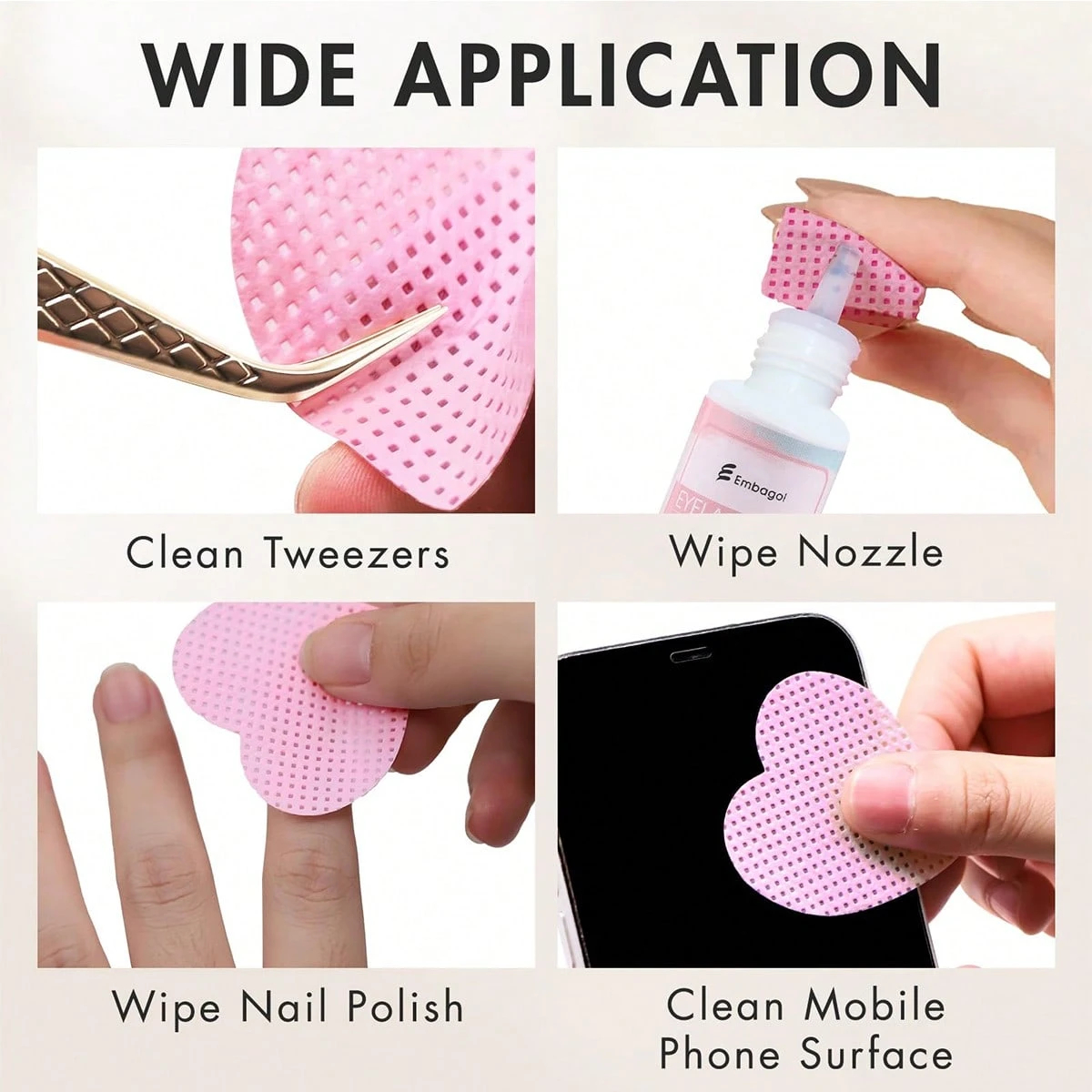 LINMANDA 200 Pieces of Lint-Fr - مراجعة Eyelash Extension With Glue وسعره
