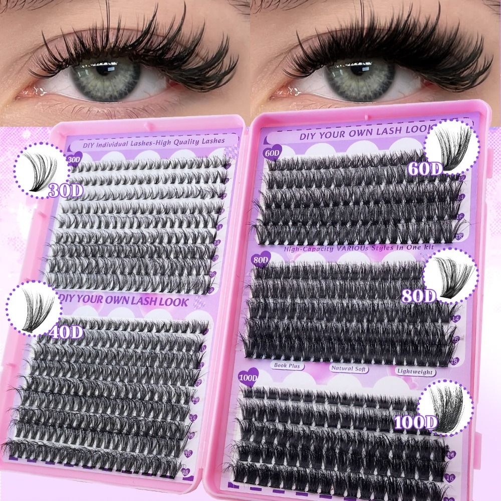 9-18mm Length False Eyelashes  - مراجعة Eyelash Extension Kits وسعره