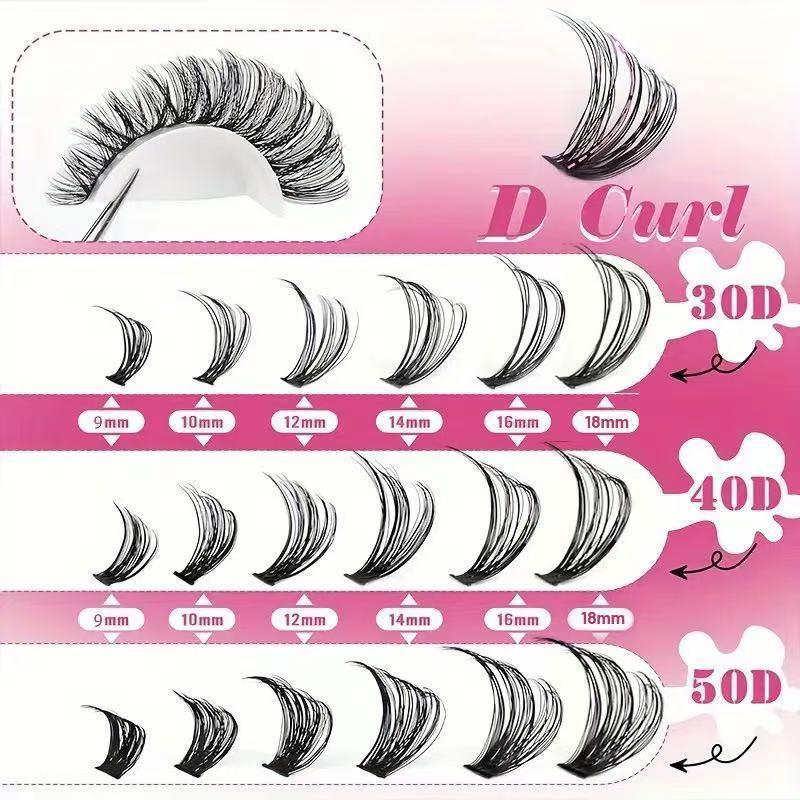 Professional D Curl Cluster La - مراجعة Eyelash Extension Kits وسعره