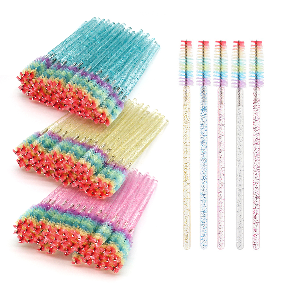 50PCS Rainbow Crystal Eyelash  - مراجعة Eyelash Extension Glasses وسعره