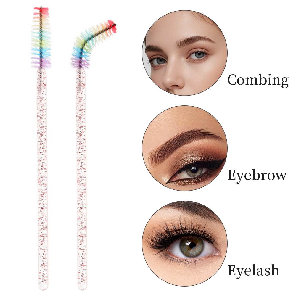 50PCS Rainbow Crystal Eyelash  - مراجعة Eyelash Extension Glasses وسعره