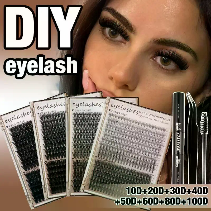 10D-100D 3D False Eyelash Kit  - مراجعة Eyelash Extension Kits وسعره
