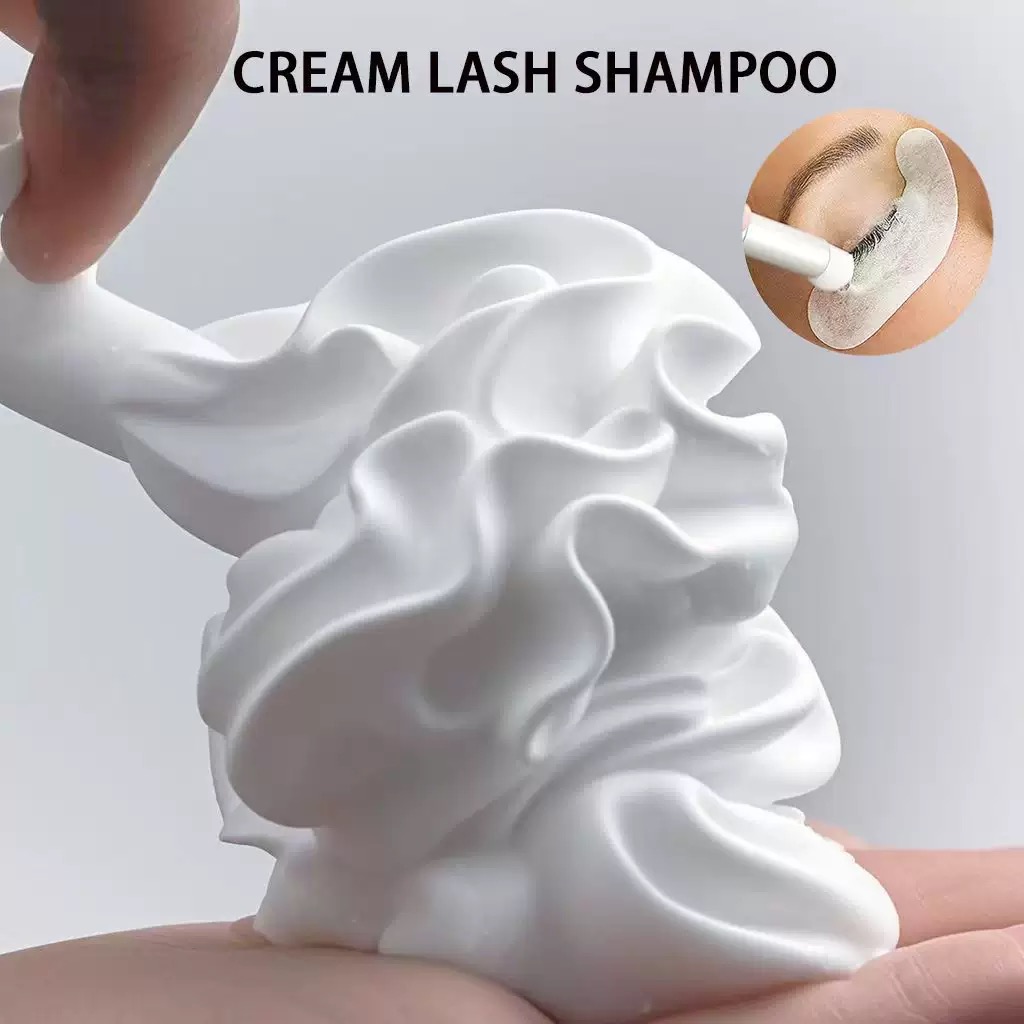 Custom Whipped Lash Cream Sham - مراجعة Eyelash Extension Foam Cleanser وسعره