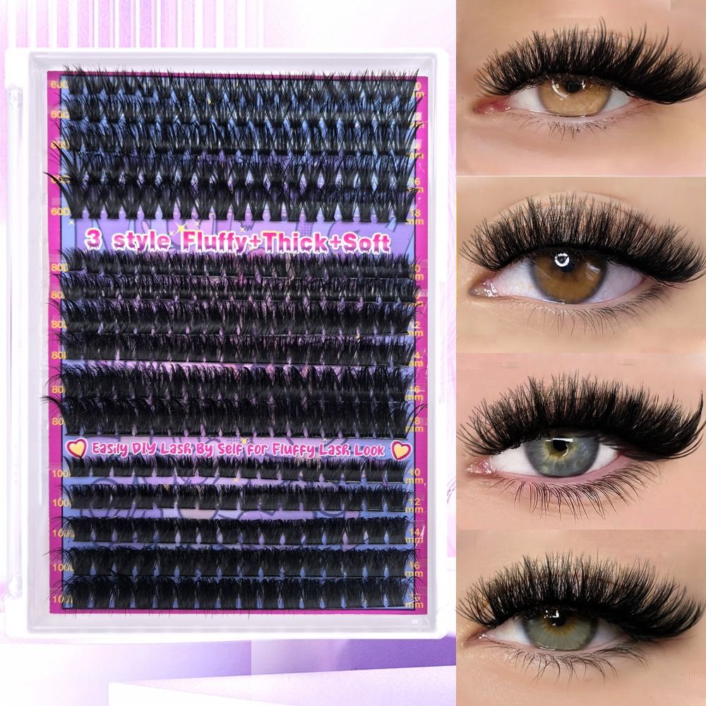 Natural Look False Eyelashes B - مراجعة Eyelash Extension Kits وسعره