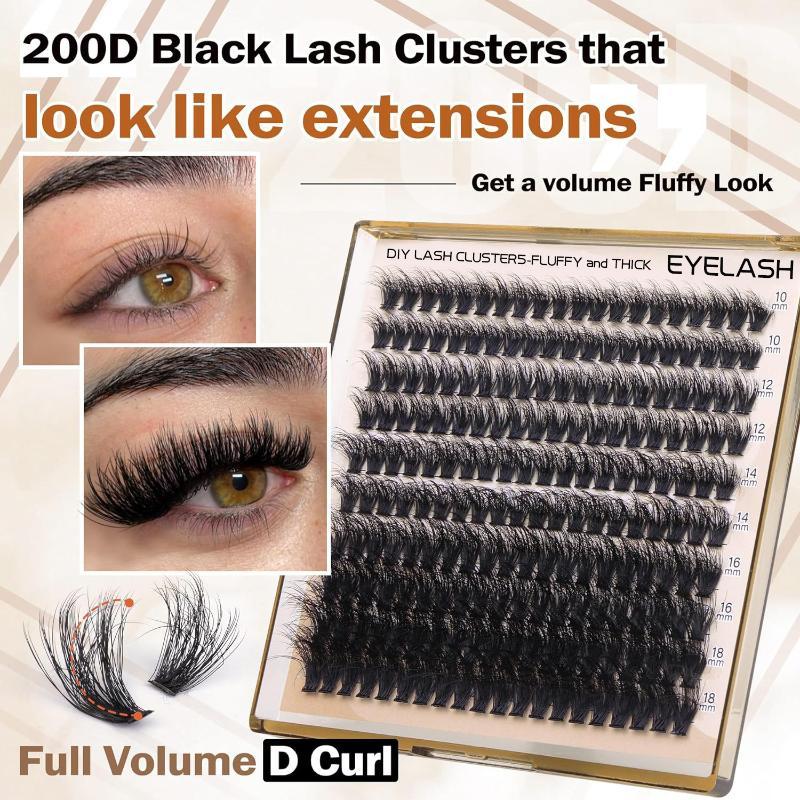 New Fluffy Thick Lash Clusters - مراجعة Lashes Eyelash Extension وسعره