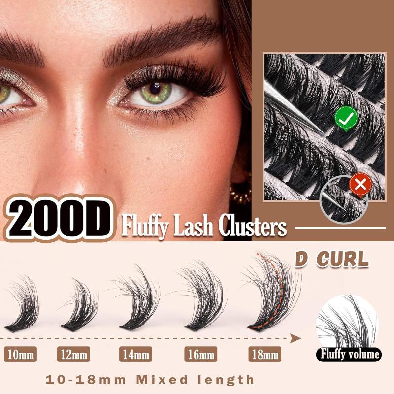 New Fluffy Thick Lash Clusters - مراجعة Lashes Eyelash Extension وسعره