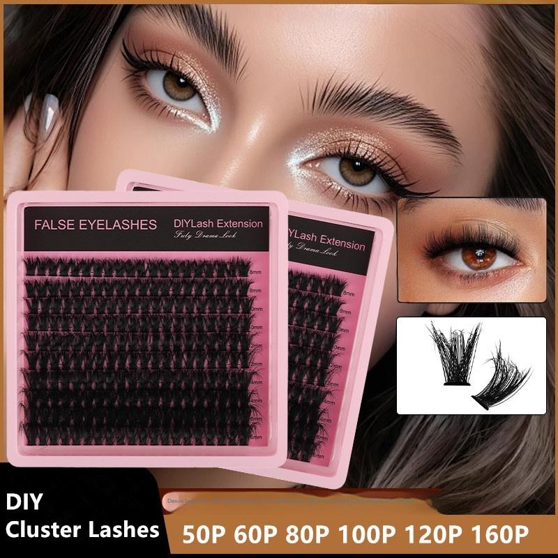 New 10Row 140 Clusters Fluffy  - مراجعة Lashes Eyelash Extension وسعره