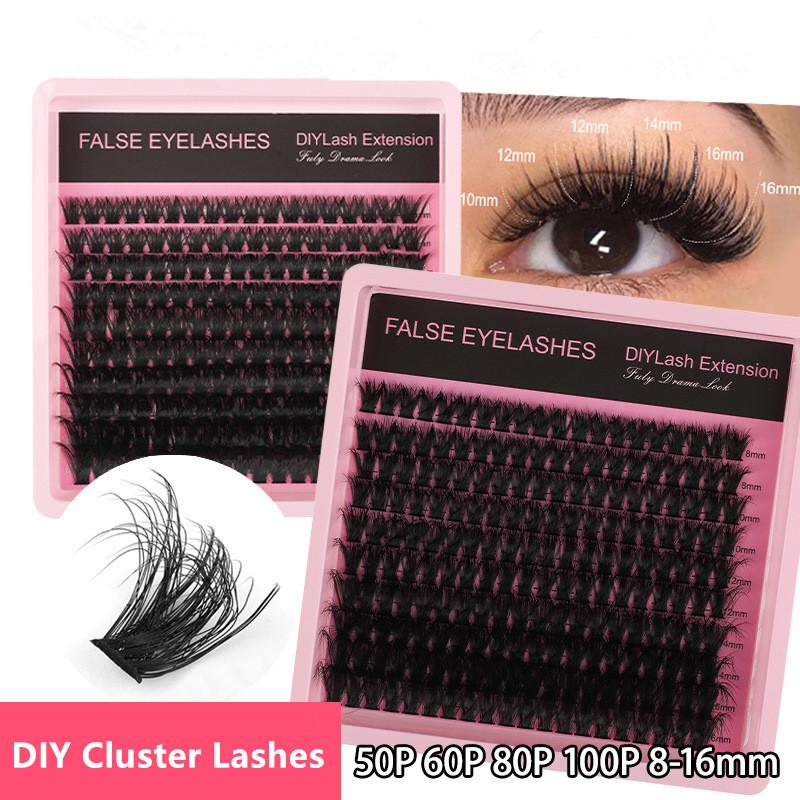 New 10Row 140 Clusters Fluffy  - مراجعة Lashes Eyelash Extension وسعره