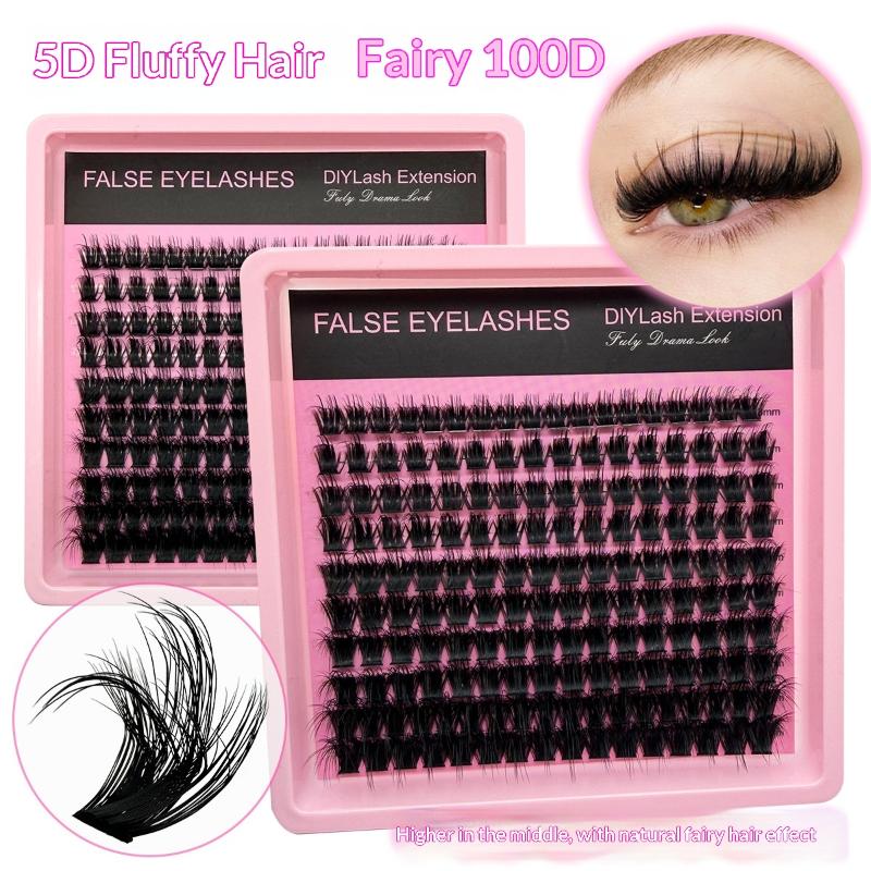 New 10Row 140 Clusters Fluffy  - مراجعة Lashes Eyelash Extension وسعره