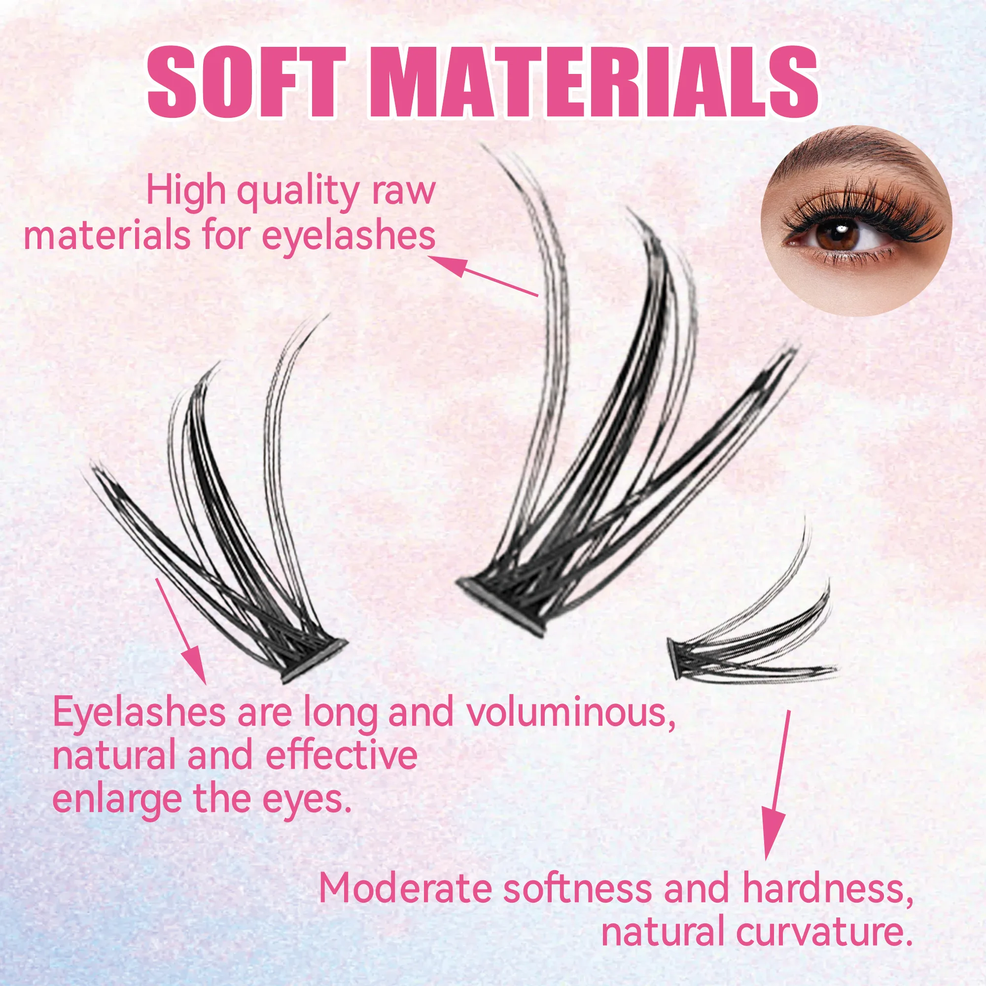Eyelashes 200 PCS Clusters Las - مراجعة Eyelash Extension Glasses وسعره