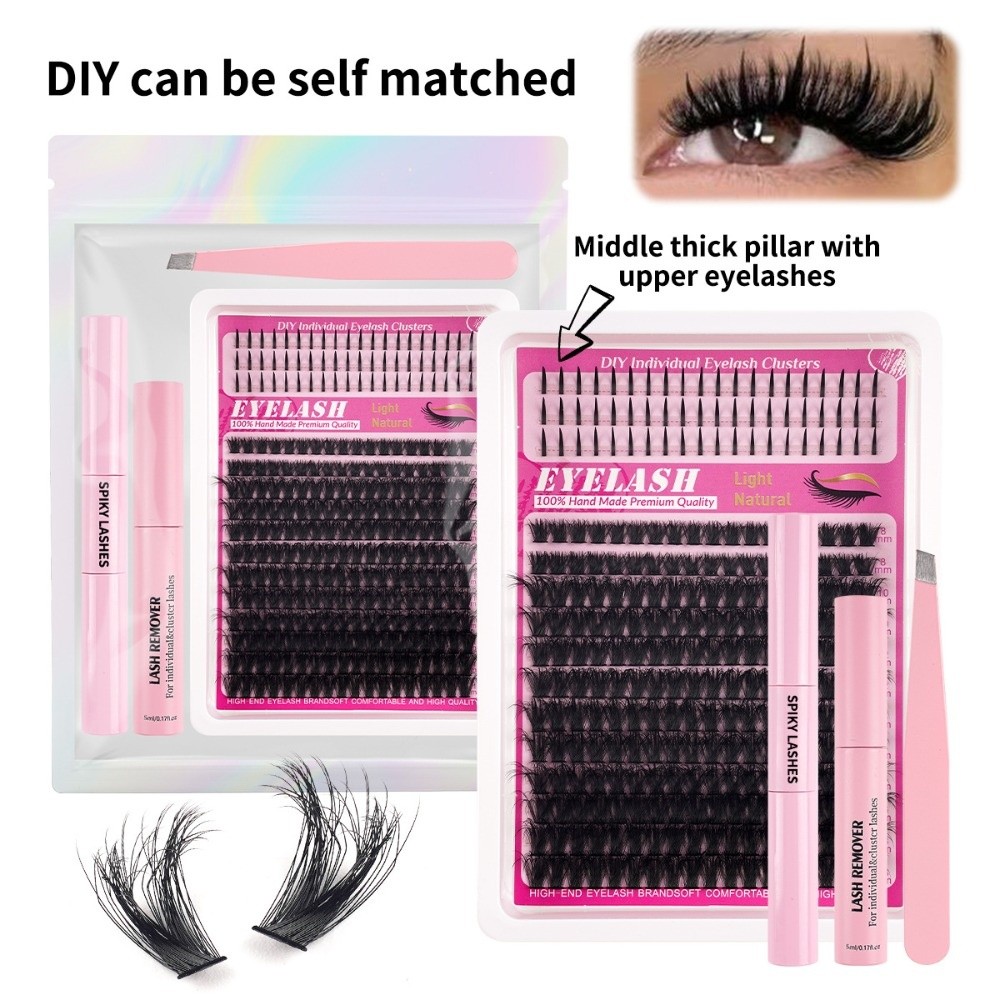 8-18mm Length False Eyelashes  - مراجعة Eyelash Extension Kits وسعره