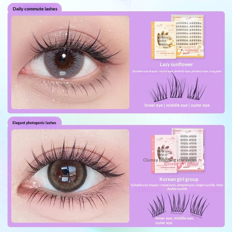 7 Rows Self-Adhesive Eyelashes - مراجعة Eyelash Extension With Glue وسعره
