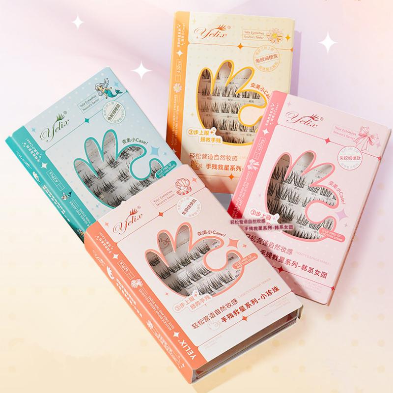 7 Rows Self-Adhesive Eyelashes - مراجعة Eyelash Extension With Glue وسعره