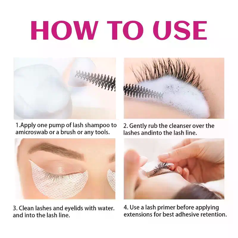 40ml Eyelash Extension Shampoo - مراجعة Eyelash Extension Foam Cleanser وسعره