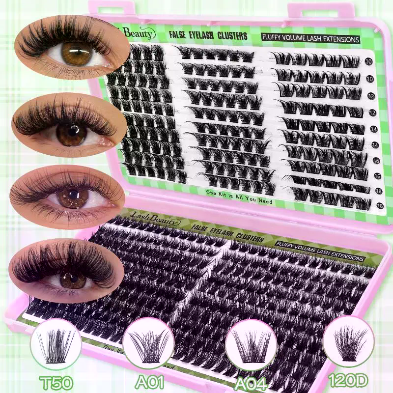 Natural Look False Eyelashes W - مراجعة Eyelash Extension Kits وسعره