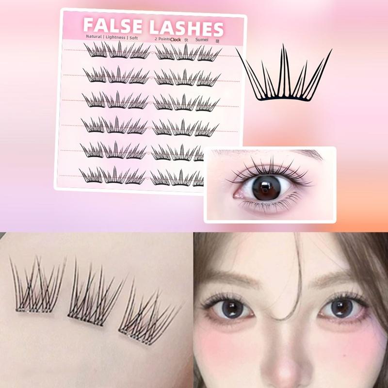 6 Rows Dense Natural False Eye - مراجعة Eyelash Extension With Glue وسعره