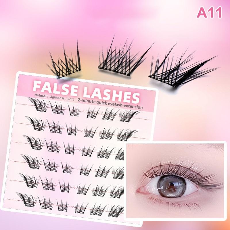6 Rows Dense Natural False Eye - مراجعة Eyelash Extension With Glue وسعره