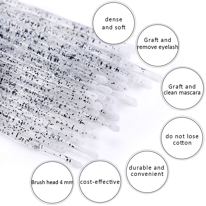 Free shipping Microbrush for e - مراجعة Eyelash Extension With Glue وسعره
